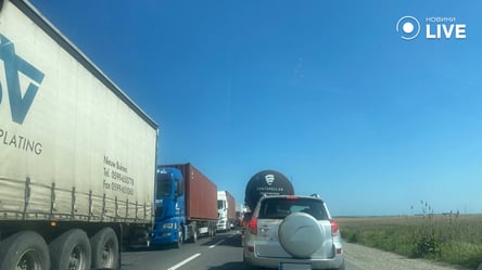 Лучше подождать с выездом в Молдову и Бессарабию — значительная пробка на трассе Одесса-Рени - 290x166