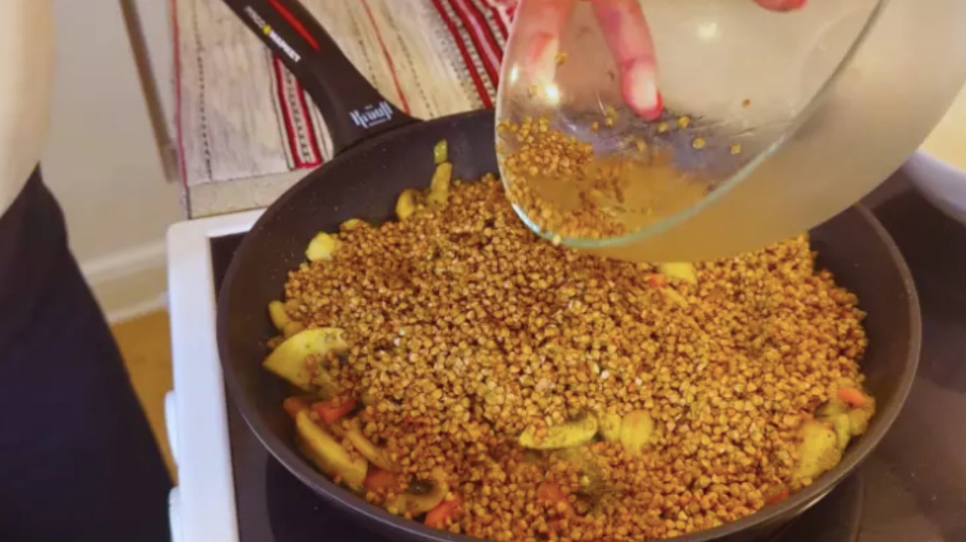 рецепт гречки на сковороді