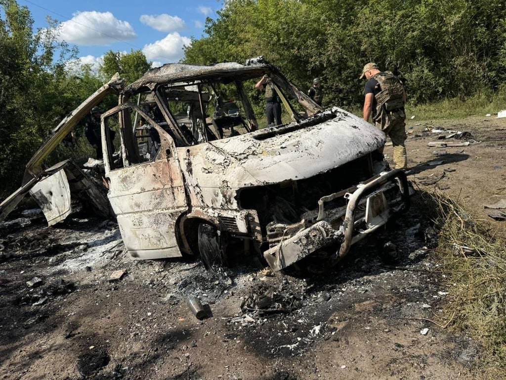 Знищене авто Госпітальєрів на Харківщині - що відомо про атаку 14 серпня
