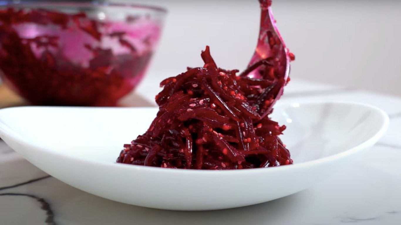 вкусная закуска из свеклы