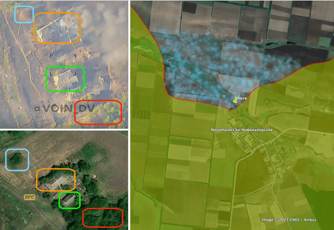 Боевые столкновения у Новомайорского. Фото: Bild