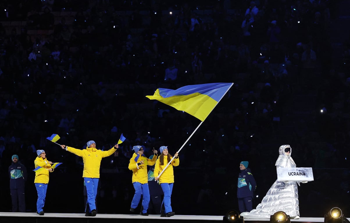 Украина на церемонии открытия ОИ