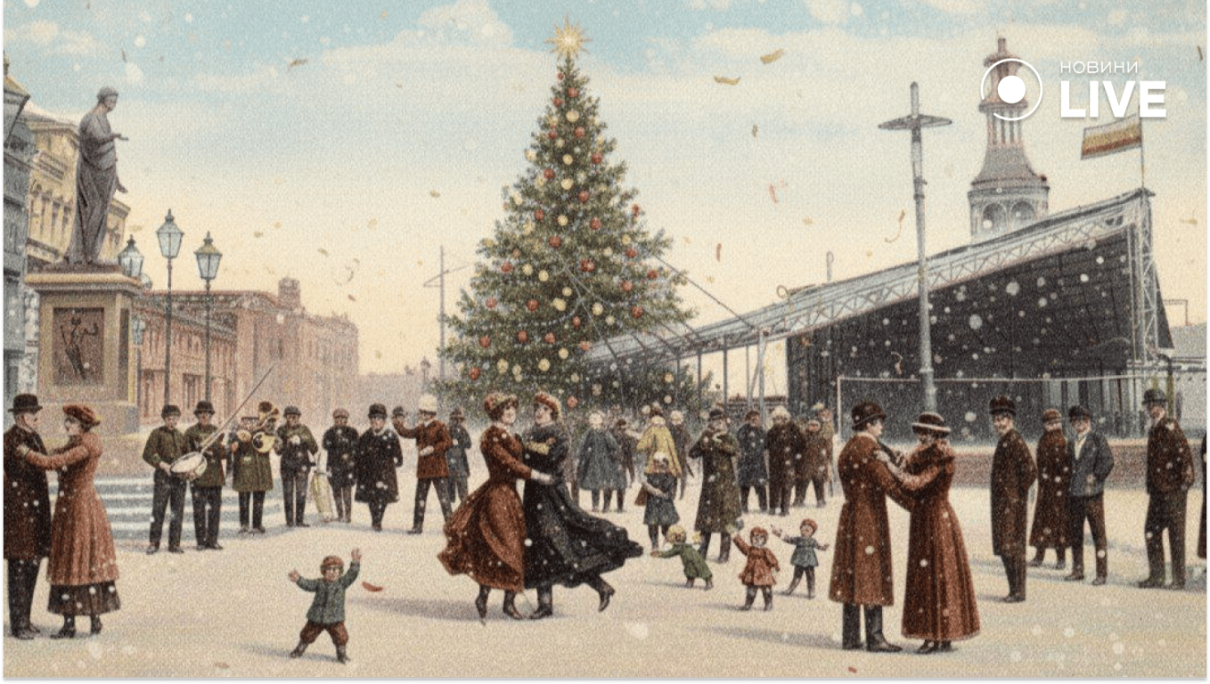 новий рік в Одесі 100 років тому очима ШІ