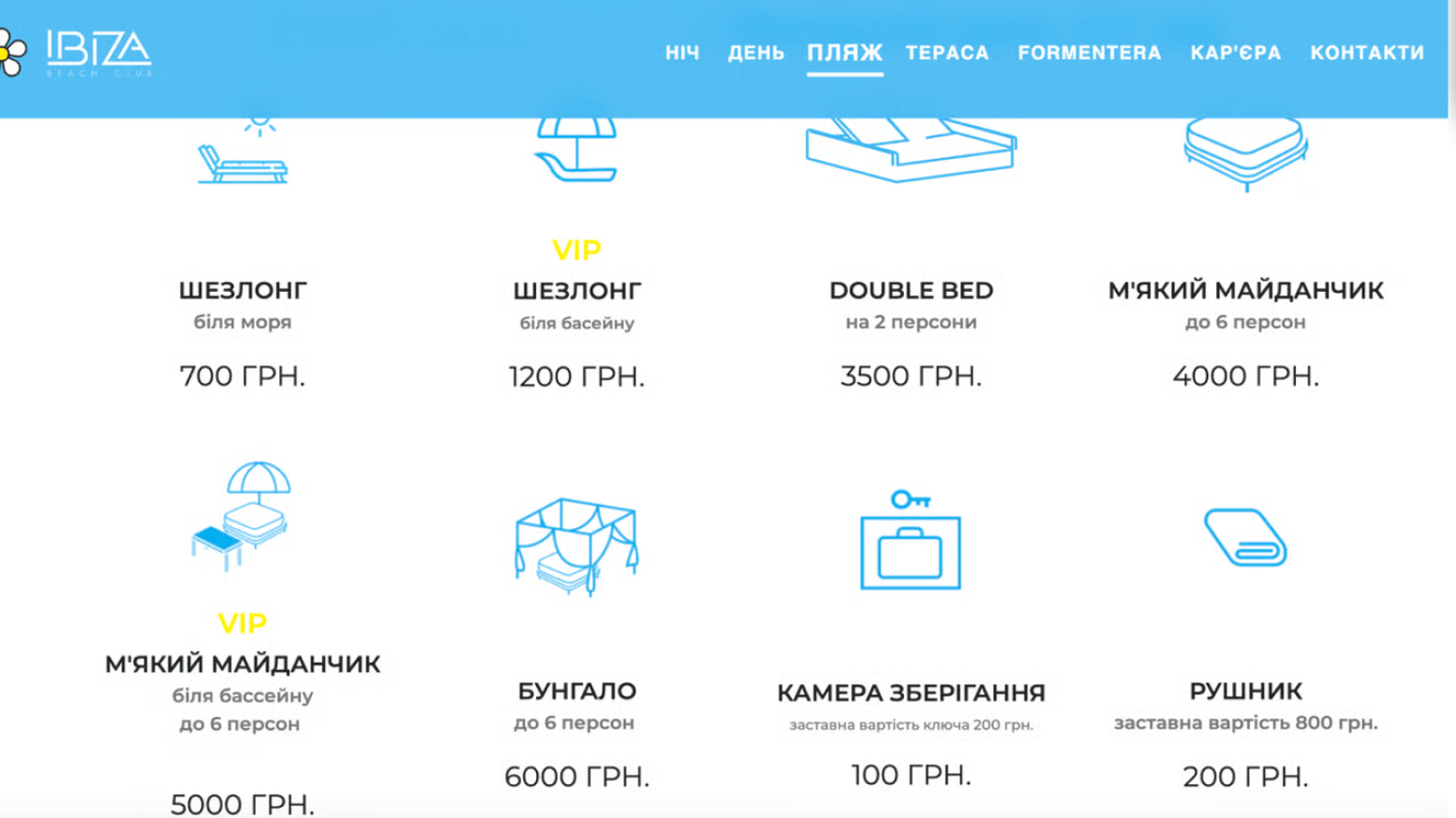 Вартість відпочинку в аркадії