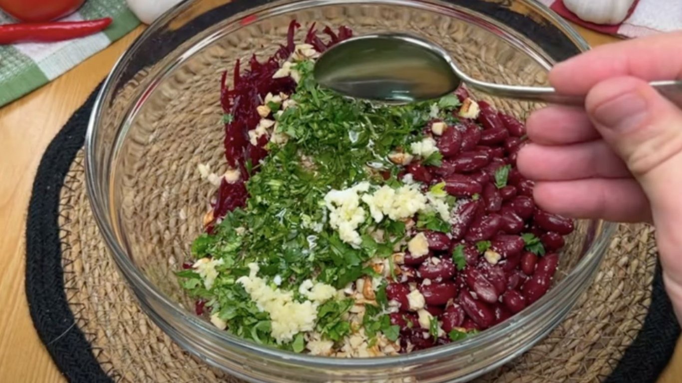 вкусный салат со свеклой для похудения