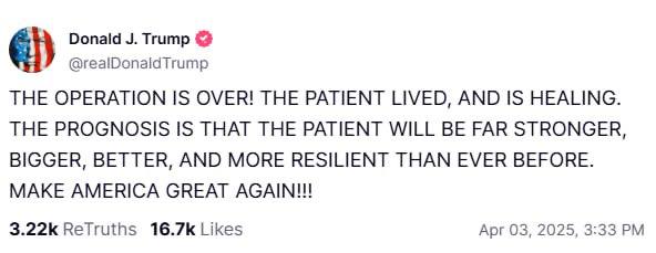 Трамп прокоментував введення тарифів