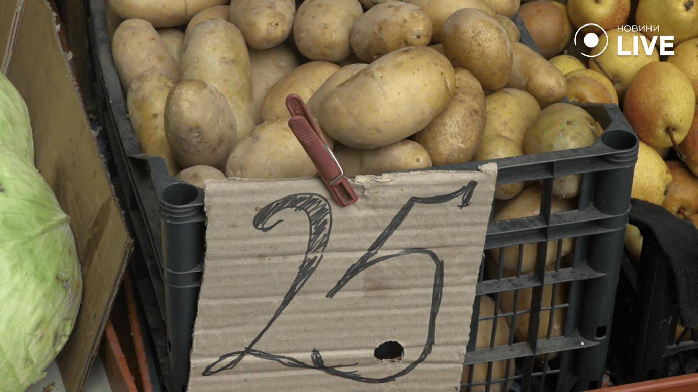 Вартість картоплі на Привозі