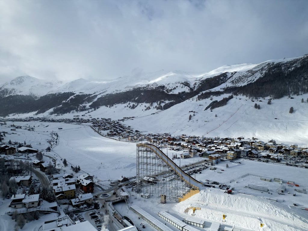 Парк для лыжной акробатики и могула в Ливиньо
