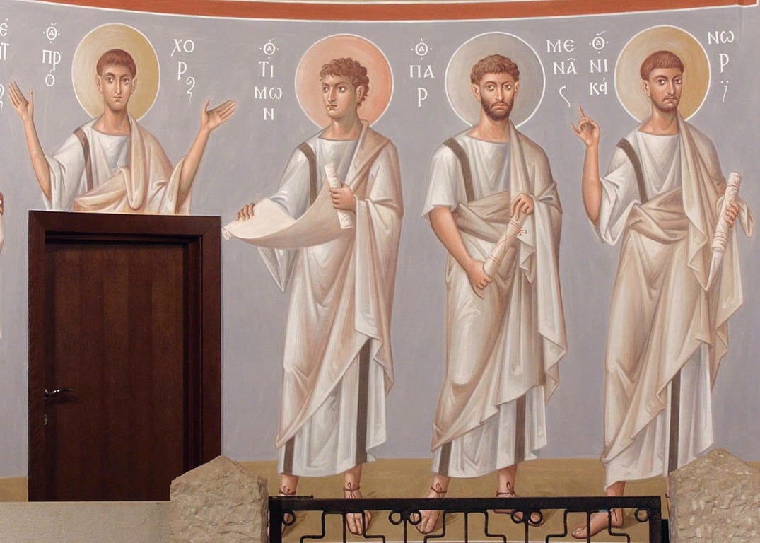 Апостол Прохор, Никанор, Тимон и Пармен