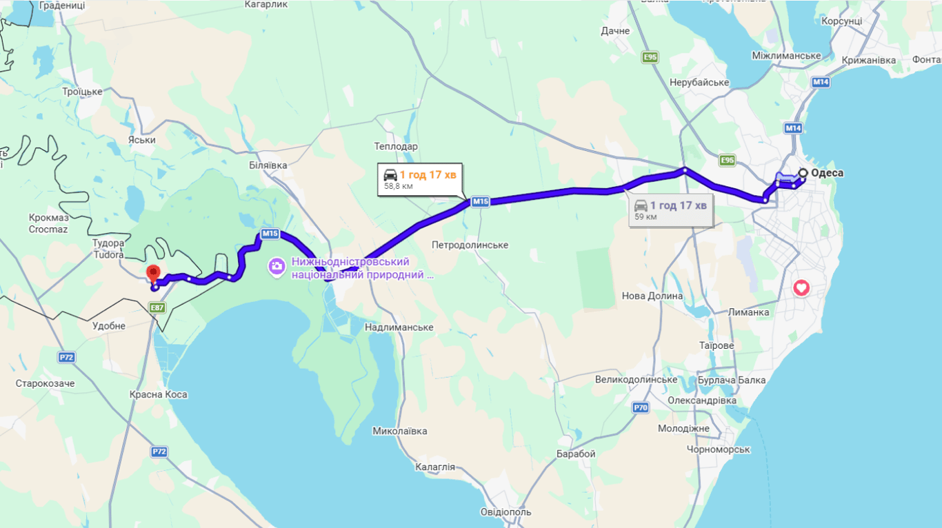 Затори на трасі Одеса-Рені