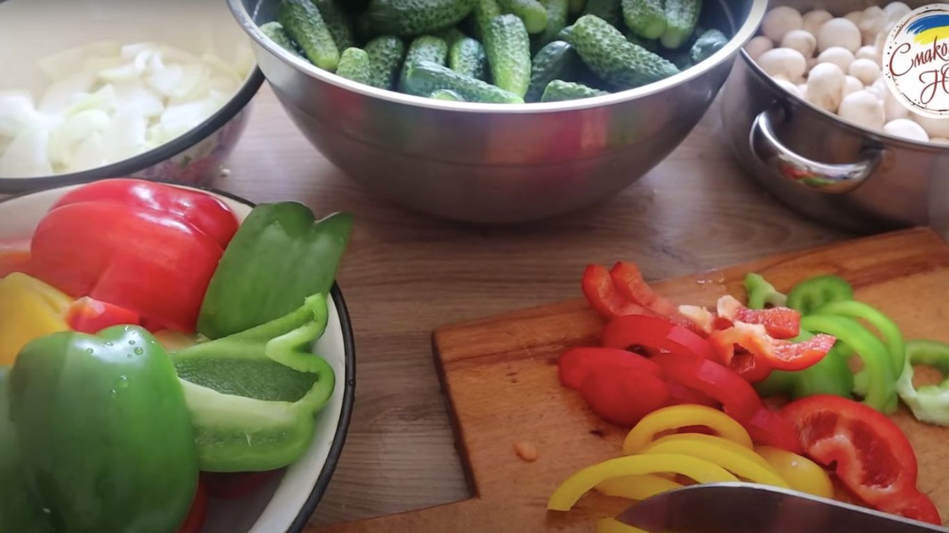 заготовка на зиму з овочами 