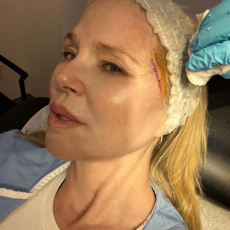 Американська супермодель Крісті Брінклі після операції. Фото: instagram.com/christiebrinkley/