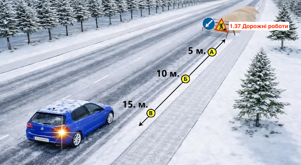 Тест ПДР: де можна зупинитися