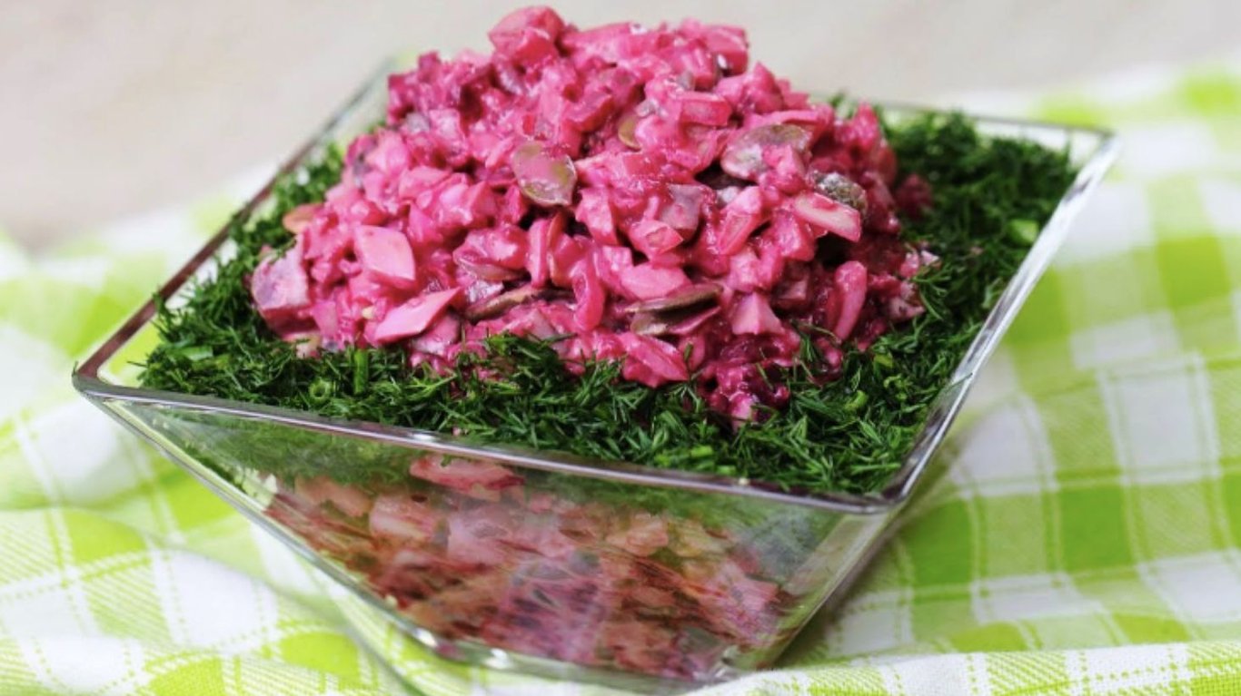 смачний салат з буряком 