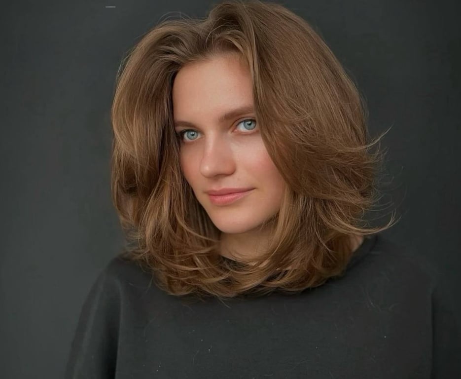 The most elegant haircut for medium-length hair