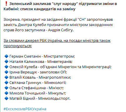 Допис видання РБК-Україна. Фото: скриншот