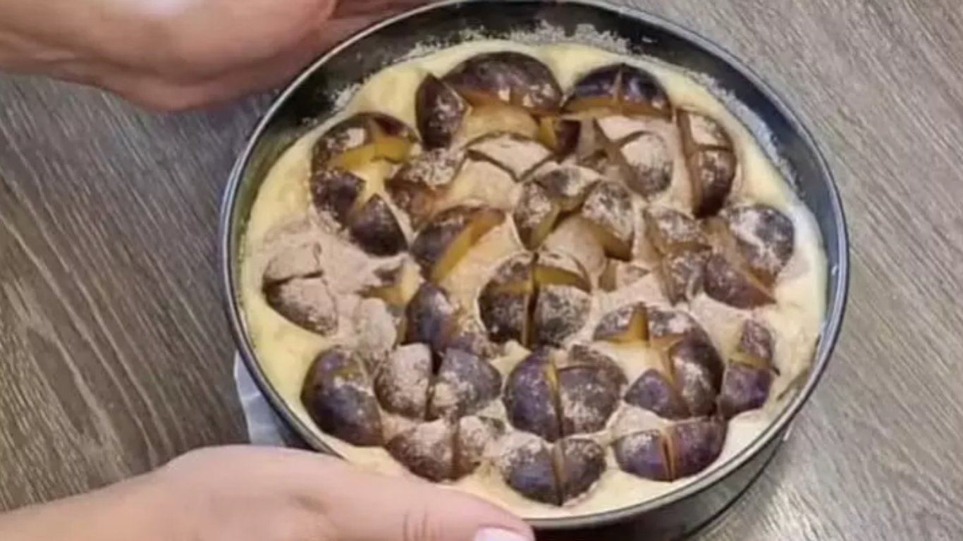 рецепт пирога зі сливами