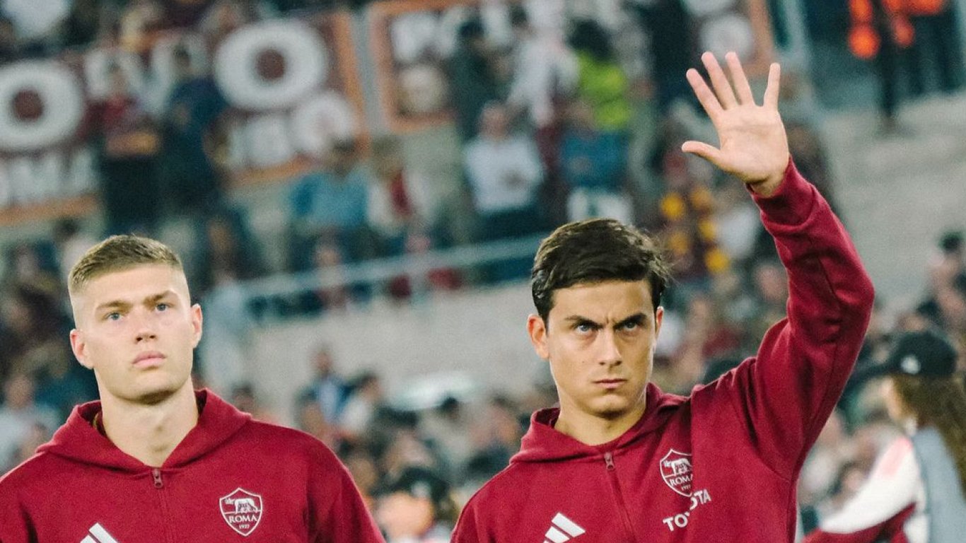 Артем Довбик и Паоло Дибала