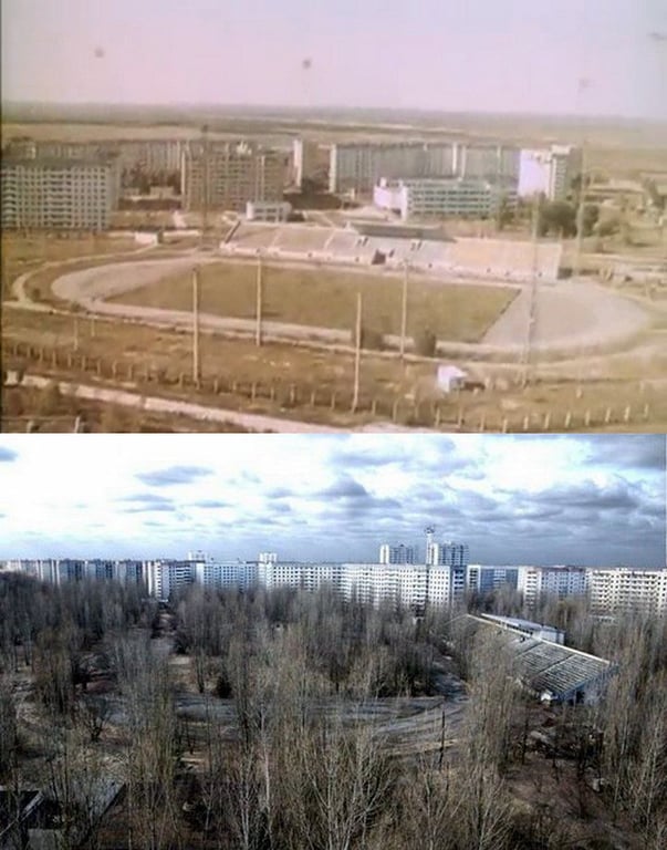 Стадион в Чернобыле