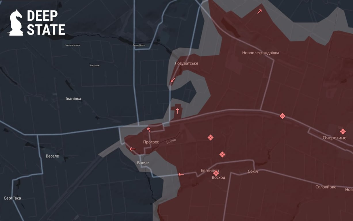 карта боевых действий