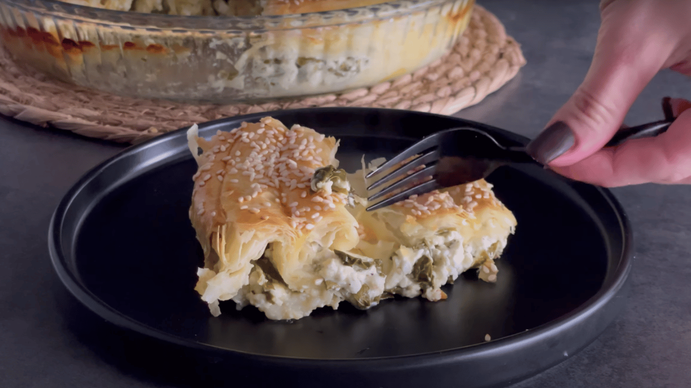 смачний рецепт пирога зі шпинатом із тіста філо