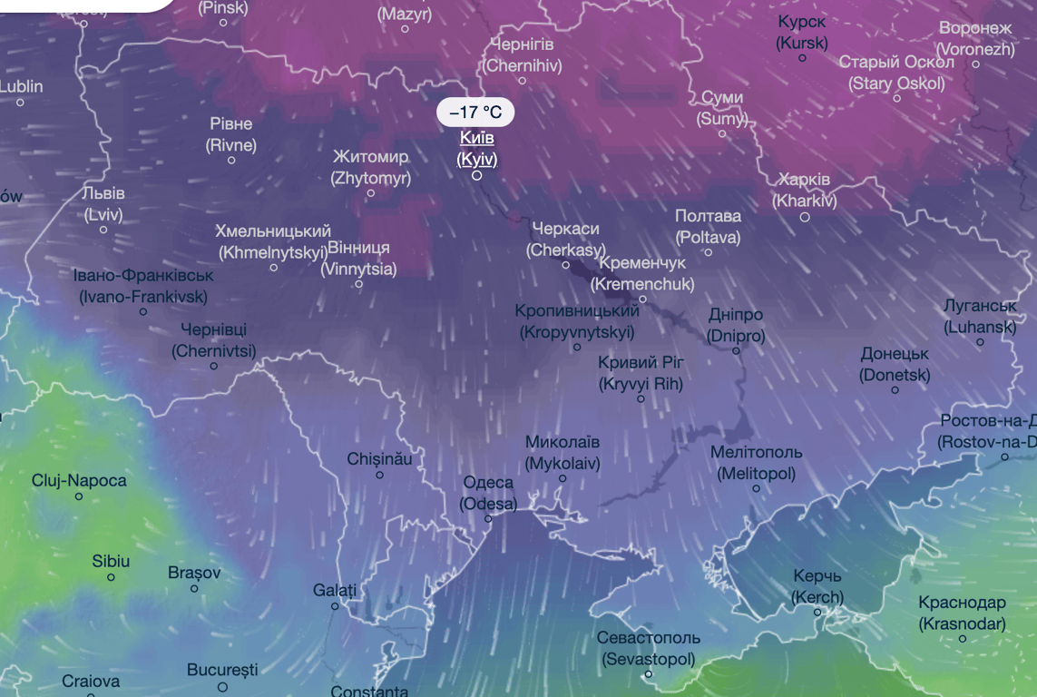 Прогноз погоди в Україні на 1 лютого