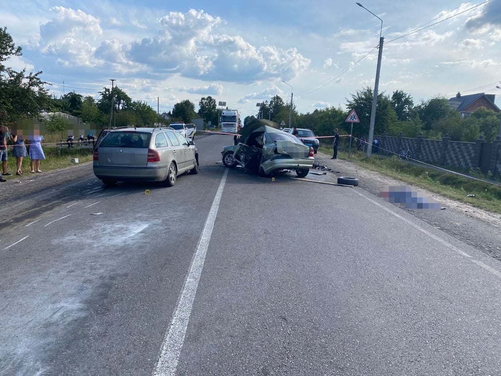 ДТП в Ровенской области 3 сентября 2023г. Фото: Полиция Ровенской области