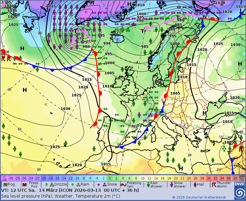Прогноз погоди від синоптиків на неділю, 15 березня