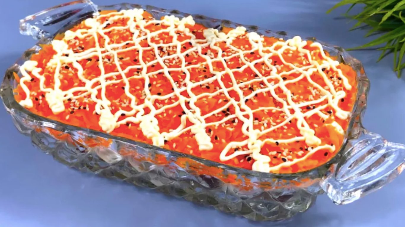 рецепт святкового салату з печерицями