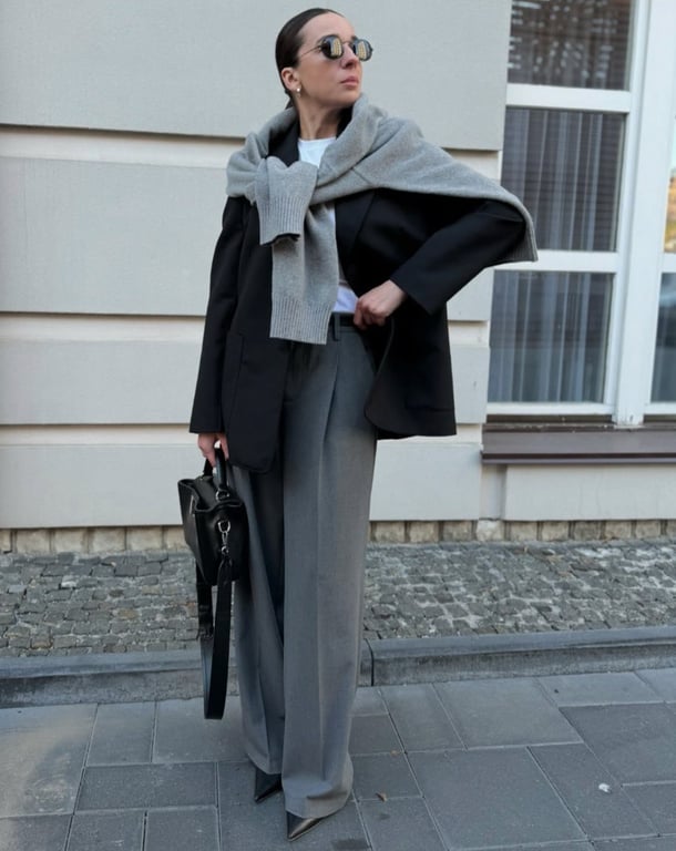 Sweaters are increasingly being used as scarves