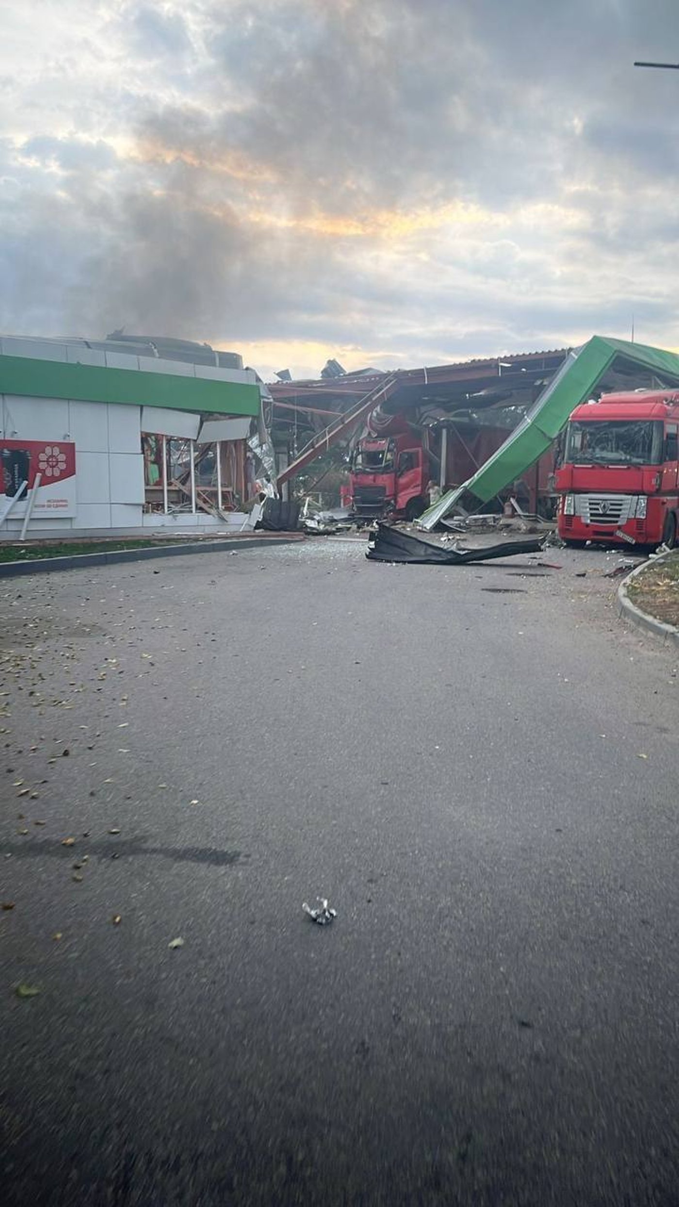 Удар РФ по АЗС на Полтавщині