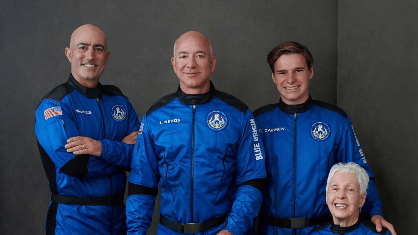 Джефф Безос - полет в космос Blue Origin