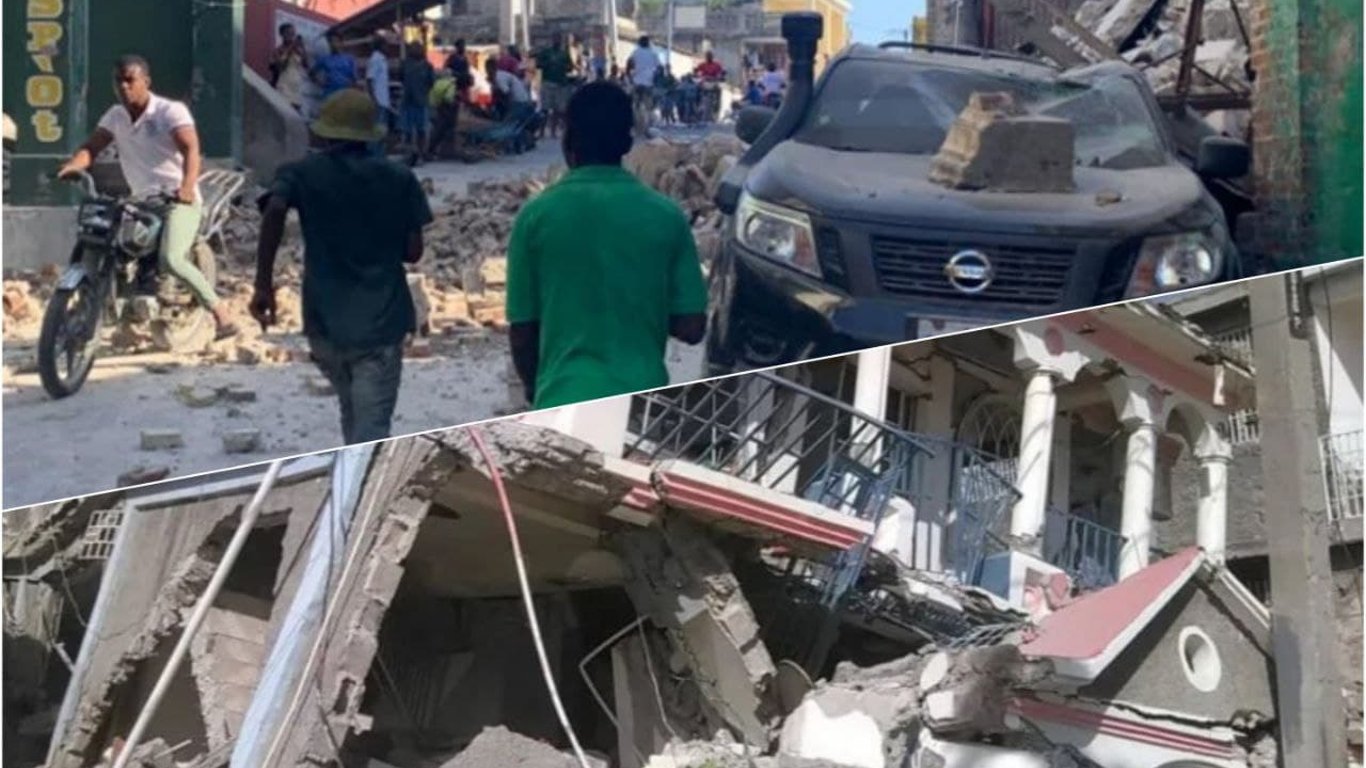 В Гаїті стався потужний землетрус магнітудою 7,2 бала