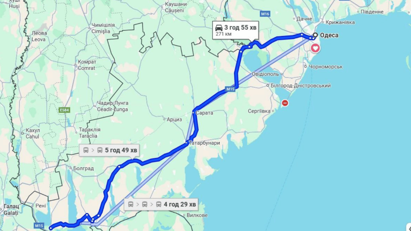 Дорога до Рені