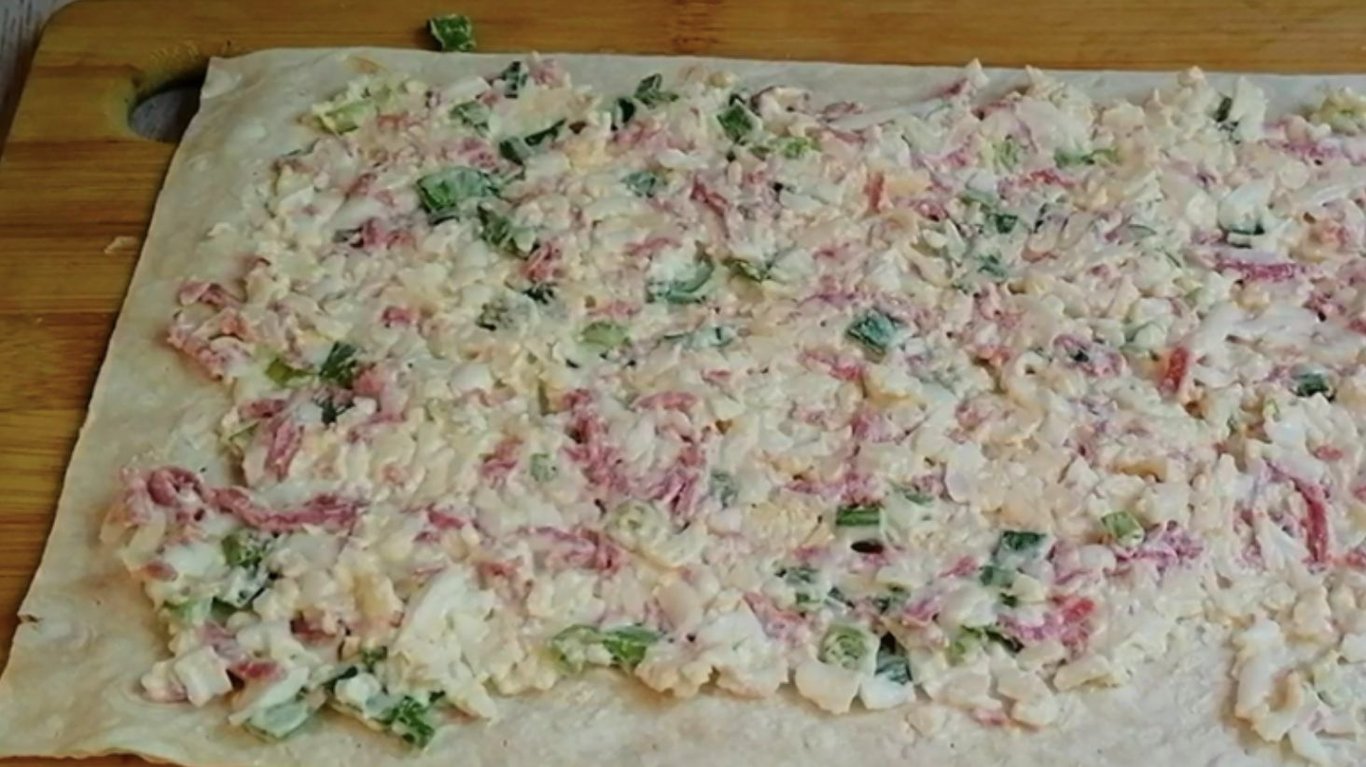 смачний сніданок з лавашем та начинкою