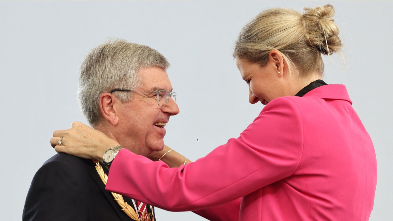 Кирсти Ковентри и Томас Бах