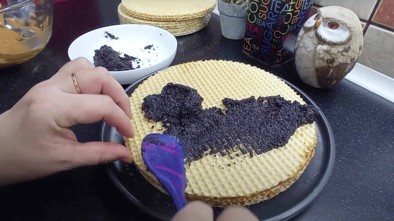 вафельний торт з маком