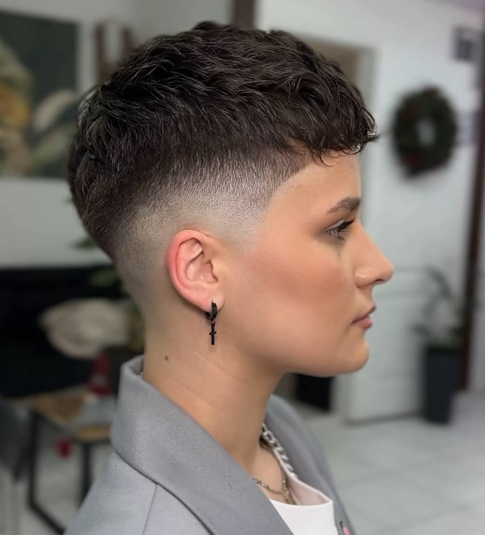 Ультракоротка стрижка, що завжди має стильний вигляд