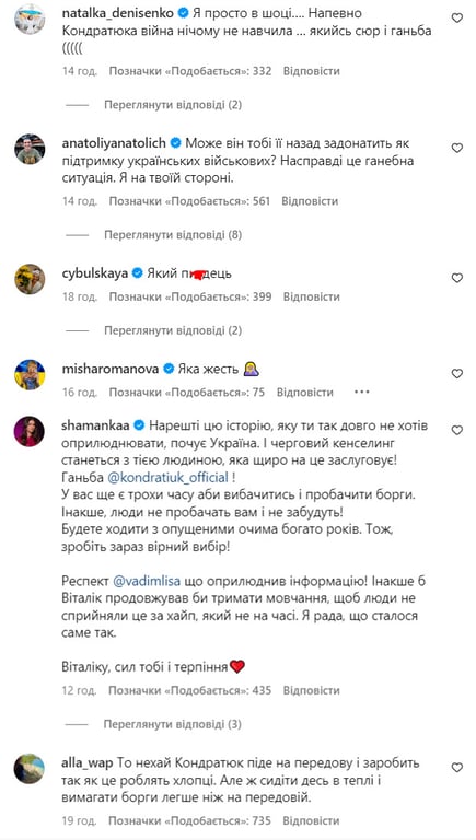 комментарии Кондратюк