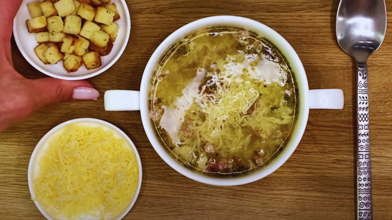Дуже смачний суп з часником — відео рецепт