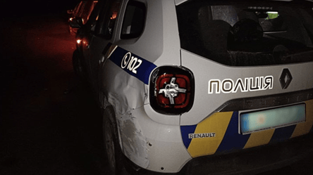 В Тернопольской области пьяный водитель въехал в авто полицейских - 285x160
