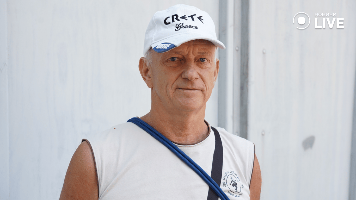 Одессит Александр за вступление Украины в НАТО. Фото: Новини.LIVE