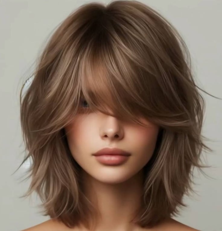 The main thing in the haircut is texture and freedom.