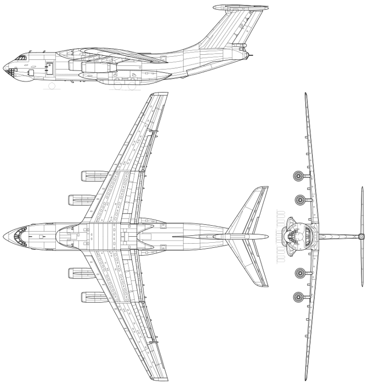 Конструкція літака Іл-76