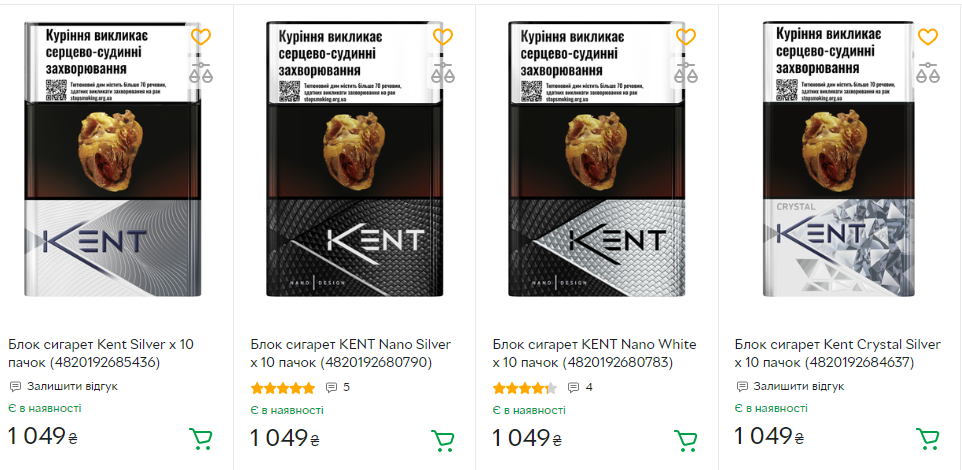 цены на сигареты