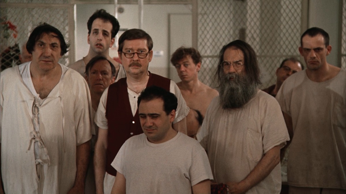 Кадр из фильма "Пролетая над гнездом кукушки"