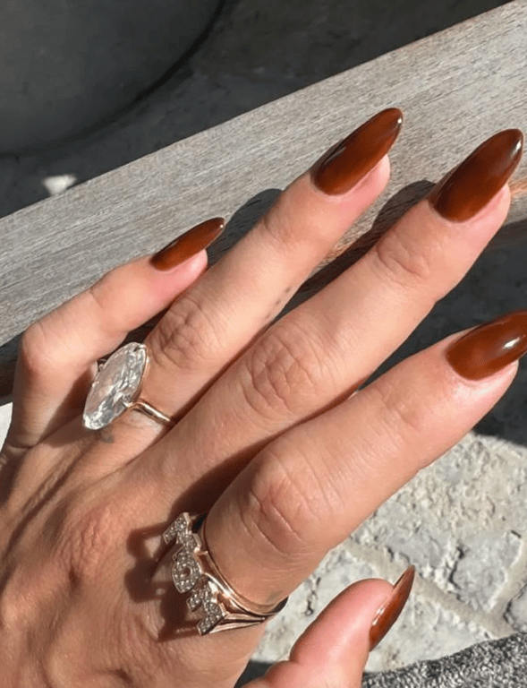 Caramel shade is gaining popularity