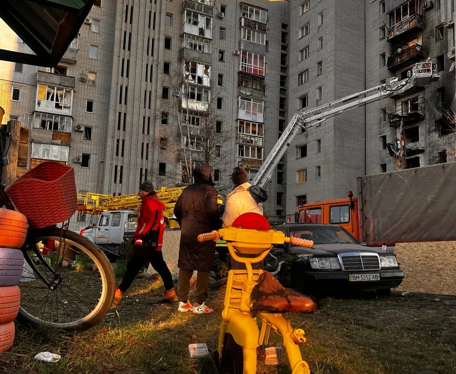 Охтирка удар дрону по будинку