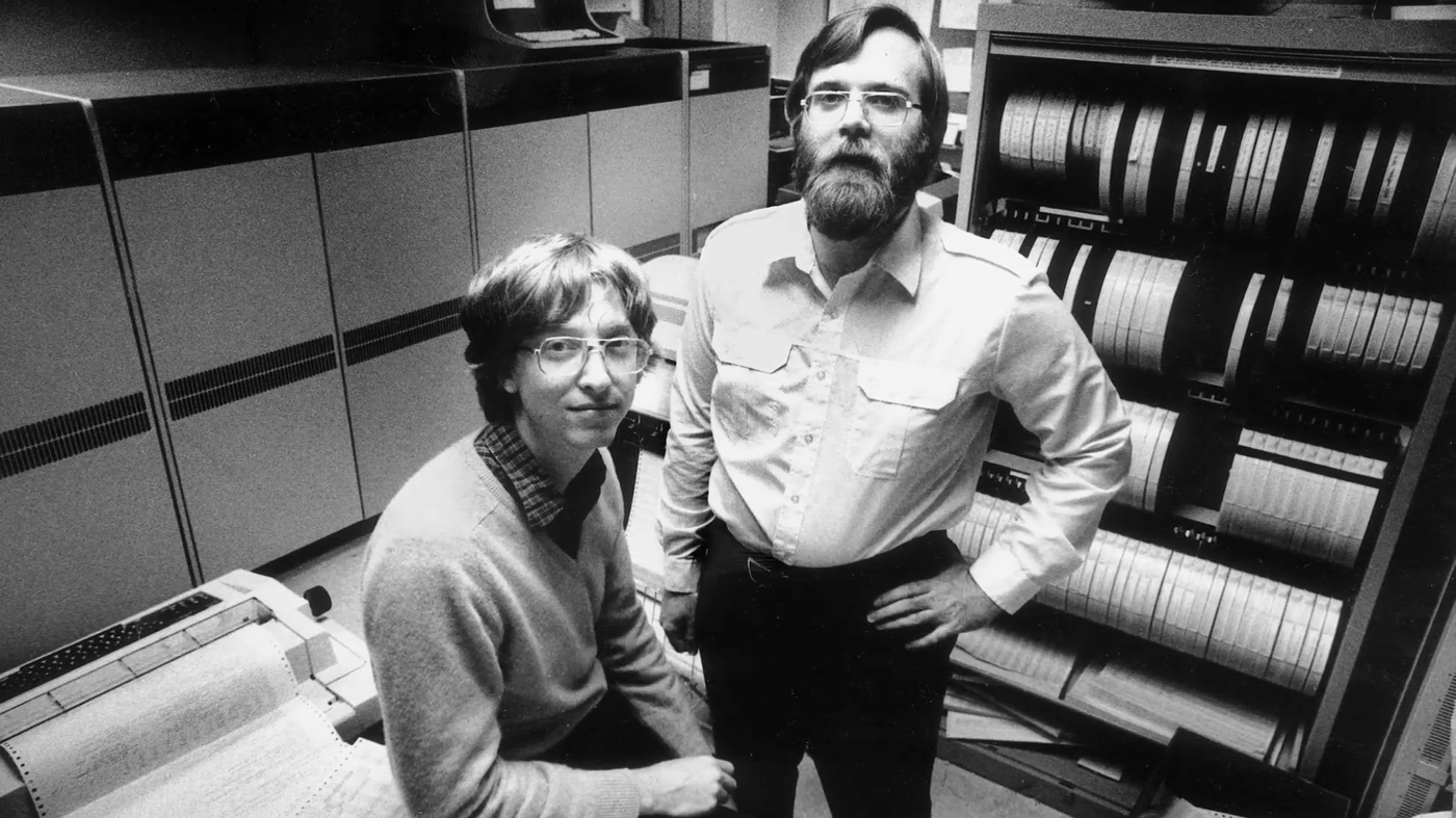 Основатели Microsoft Билл Гейтс и Пол Аллен