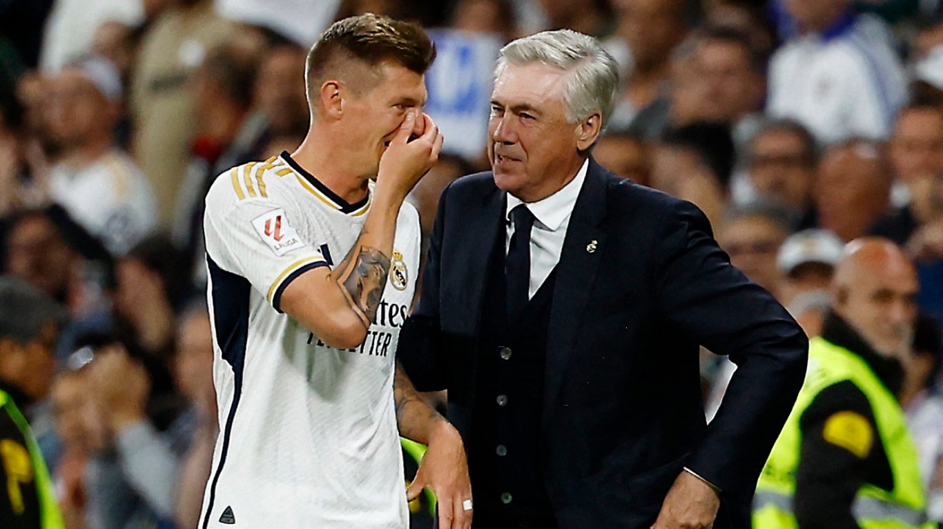 Тони Кроос и Карло Анчелотти